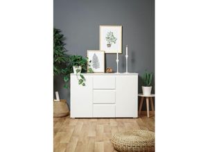 4062088148483 - Newfurn - Weiß weiß Modern - 120x80x40 cm (BxHxT) - - [Nikitaeight] - weiß