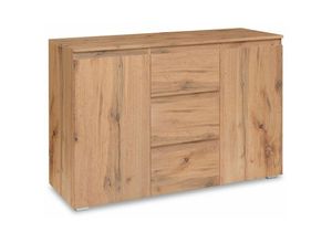 4062088148506 - Newfurn Dekor Honig Eiche Dekor Honig Eiche Natur - 120x80x40 cm (BxHxT) - - [Nikitaten] - Dekor Honig Eiche