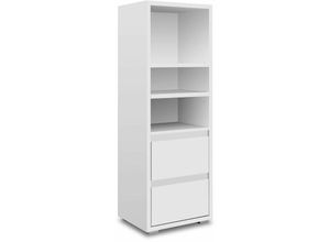 4062088148643 - Newfurn - Weiß weiß Modern - 45x131x37 cm (BxHxT) - - [Nikitatwentyfive] - weiß