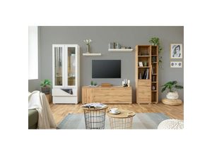 4062088148841 - Newfurn Weiß weiß Modern - 80x191x40 cm (BxHxT) - - [Nikitafourtyfour] - weiß