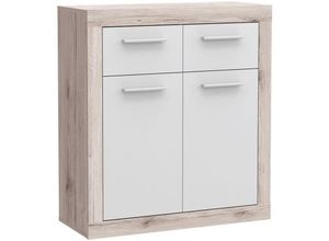 4062088226730 - Kommode Sandeiche Sandeiche Sideboard Modern - 83x918x338 cm (BxHxT) - Highboard Anrichte - [Toshioone] Wohnzimmer Wohnstube Büro - Sandeiche