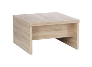 4062088227065 - Newfurn Couchtisch Sonoma Eiche Sonoma Eiche Wohnzimmertisch Modern - 80x47x80 cm (BxHxT) - Sofatisch Ablagetisch Tisch - [Cleaone] Wohnzimmer