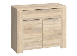 4062088227515 - Newfurn - Kommode Sonoma Eiche Sonoma Eiche Sideboard Modern - 1041x866x413 cm (BxHxT) - Highboard Anrichte - [Natarafour] Wohnzimmer Wohnstube