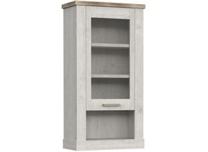 4062088228710 - Newfurn Hängeschrank Pinie Weiß Pinie Weiß Wandschrank Modern - 714x1365x341 cm (BxHxT) - Wandschrank - [Cobyeight] Wohnzimmer Wohnstube Büro