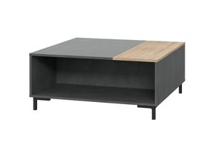 4062088229236 - Newfurn Couchtisch Betonoptik Matera und Sonoma Eiche Betonoptik Matera und Sonoma Eiche Wohnzimmertisch Modern - 90x399x90 cm (BxHxT) - Sofatisch