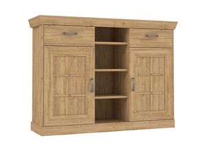 4062088229984 - Kommode Waterford Eiche Waterford Eiche Sideboard Modern - 1596x1194x468 cm (BxHxT) - Highboard Anrichte - [Davistwo] Wohnzimmer Wohnstube Büro