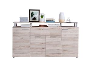 4062088231703 - Kommode Sandeiche Sandeiche Sideboard Modern - 1693x90x415 cm (BxHxT) - Barkommode Highboard - [Demmytwo] Wohnzimmer Wohnstube Büro - Sandeiche