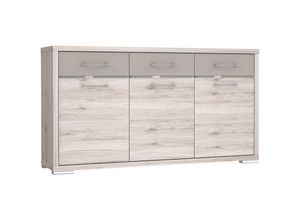 4062088234032 - Newfurn - Highboard Sandeiche Sandeiche Kommode Modern - 1722x941x42 cm (BxHxT) - Sideboard Regal Anrichte - [Royathree] Wohnzimmer Wohnstube Büro