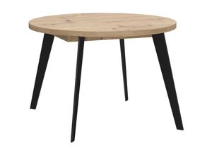 4062088234384 - Newfurn - Esstisch Artisan Eiche Artisan Eiche Ausziehbar Modern - 110x745x110 cm (BxHxT) - Tisch Esszimmertisch Küchentisch - [Mositwo] Esszimmer