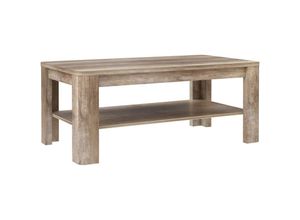 4062088234629 - Newfurn - Couchtisch Eiche Antik Eiche Antik Wohnzimmertisch Modern - 110x45x60 cm (BxHxT) - Sofatisch Ablagetisch Tisch - [Graceten] Wohnzimmer