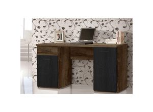 4062088234704 - Newfurn Schreibtisch Schlammeiche Schlammeiche Bürotisch Modern - 110x765x527 cm (BxHxT) - Computertisch Gamingtisch - [Menziethree] Büro