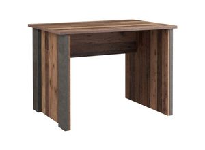 4062088235732 - Newfurn - Schreibtisch Betonoptik Dunkelgrau Old Wood Bürotisch Industrial Modern - 103x735x70 cm (BxHxT) - Computertisch Gamingtisch - [Filiaone]