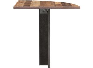 4062088235763 - Newfurn - Schreibtisch Betonoptik Dunkelgrau Old Wood Verbindungselement Industrial Modern - 70x735x70 cm (BxHxT) - Verkettungsplatte - [Filiafour]