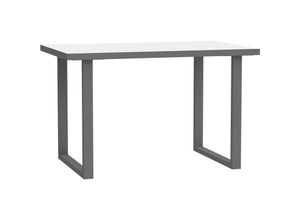 4062088235886 - Newfurn - Schreibtisch Grau Weiß Bürotisch Modern - 120x741x75 cm (BxHxT) - Computertisch Gamingtisch - [Nevilletwo] Büro Arbeitszimmer Wohnzimmer