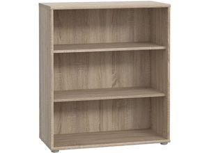 4062088236197 - Newfurn - Regal 0 Sonoma Eiche Bücherregal Modern - 737x855x348 cm (BxHxT) - Standregal Schrank - [Albusseventeen] Büro Arbeitszimmer Wohnzimmer