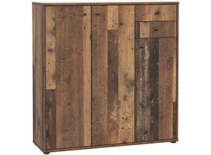 4062088236210 - Newfurn - Kommode 0 Old Wood Sideboard Modern - 1088x1111x348 cm (BxHxT) - Highboard Anrichte - [Dudleyone] Büro Arbeitszimmer Wohnzimmer - Old