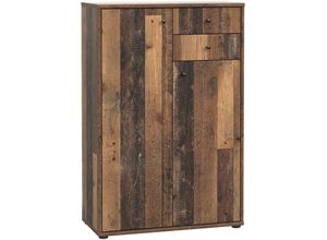 4062088236227 - Newfurn Kommode 0 Old Wood Sideboard Modern - 737x1111x348 cm (BxHxT) - Highboard Anrichte - [Dudleytwo] Büro Arbeitszimmer Wohnzimmer - Old Wood