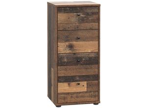 4062088236234 - Newfurn - Kommode 0 Old Wood Sideboard Modern - 386x855x348 cm (BxHxT) - Highboard Anrichte - [Dudleythree] Büro Arbeitszimmer Wohnzimmer - Old