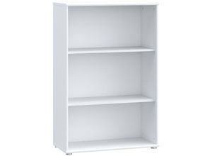 4062088236517 - Newfurn Regal 0 Weiß Bücherregal Modern - 737x1111x348 cm (BxHxT) - Standregal Schrank - [Filiusfourteen] Büro Arbeitszimmer Wohnzimmer - Weiß