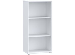 4062088236524 - Newfurn - Regal 0 Weiß Bücherregal Modern - 54x1111x348 cm (BxHxT) - Standregal Schrank - [Filiusfifteen] Büro Arbeitszimmer Wohnzimmer - Weiß