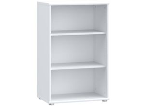 4062088236548 - Newfurn - Regal 0 Weiß Bücherregal Modern - 54x855x348 cm (BxHxT) - Standregal Schrank - [Filiusseventeen] Büro Arbeitszimmer Wohnzimmer - Weiß