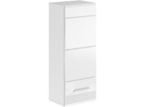 4062088237965 - Hängeschrank 0 Weiß Hochglanz Badschrank Modern - 30x77x23 cm (BxHxT) - Wandschrank Badezimmermöbel - [Floydfour] Bad Badezimmer - Weiß Hochglanz