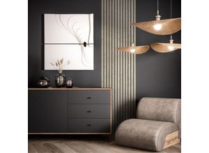 4062088245335 - Tapete Grau Vliestapete Paneel - Holztapete Skandi Taupe Braun Holz Lamellen Holzwand Modern Lamellenwand - Barcley Grey Paneel - Newroom