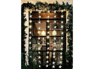 4062124404450 - F-h-s International Gmbh&cokg - led Sternenvorhang Tür mit 60 warmweißen led - Timer 6 18h - 1x180m