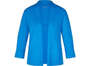 4062133208117 - RABE Strickjacke Schalkragen 7 8-Ärmel für Damen blau 50