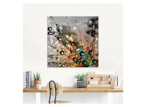 4062144103104 - Glasbild ARTLAND Farbenfrohe Natur Bilder Gr B H 30 cm x 30 cm Blumen 1 St bunt Glasbilder Bilder in verschiedenen Größen