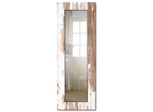 4062144135662 - Dekospiegel ARTLAND Home Spiegel Gr B H T 504 cm x 1404 cm x 16 cm beige (naturfarben) Dekospiegel Spiegel gerahmter Ganzkörperspiegel Wandspiegel mit Motivrahmen Landhaus