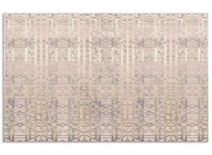 4062144143292 - Küchenrückwand ARTLAND Muster Spritzschutzwände Gr B H 80 cm x 50 cm beige (naturfarben) Küchendekoration Alu Spritzschutz mit Klebeband einfache Montage