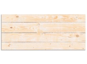 4062144143735 - Küchenrückwand ARTLAND Holzstruktur Spritzschutzwände Gr B H 120 cm x 50 cm beige (naturfarben) Küchendekoration Alu Spritzschutz mit Klebeband einfache Montage
