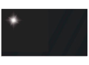 4062144156841 - Küchenrückwand ARTLAND Uni schwarz glänzend Spritzschutzwände Gr B H 100 cm x 55 cm schwarz Küchendekoration Alu Spritzschutz mit Klebeband einfache Montage