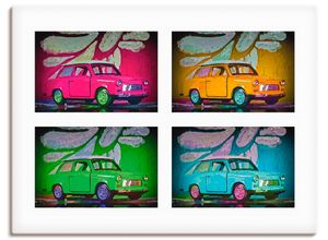 4062144191439 - Wandbild ARTLAND Spitzname Trabbi Bilder Gr B H 80 cm x 60 cm Leinwandbild Auto Querformat 1 St bunt Bild Leinwandbild Kunstdrucke Bilder als Alubild Leinwandbild Wandaufkleber oder Poster in versch Größen