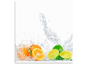 4062144210512 - Küchenrückwand ARTLAND Fruchtig erfrischend gesund Fruchtmix Spritzschutzwände Gr B H 60 cm x 65 cm bunt Küchendekoration Alu Spritzschutz mit Klebeband einfache Montage