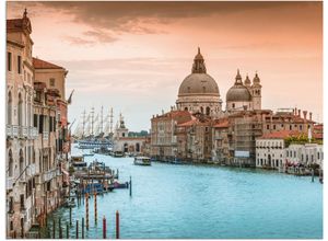 4062144359730 - Wandbild ARTLAND Venedig Canal Grande I Bilder Gr B H 120 cm x 90 cm Alu-Dibond-Druck Italien Querformat 1 St braun Bild Poster Bilder als Alubild Leinwandbild Wandaufkleber oder in versch Größen