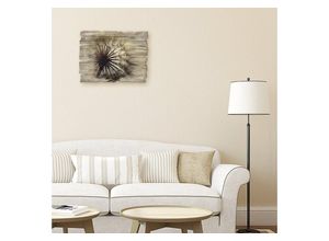 4062144361863 - Holzbild ARTLAND Große Pusteblume Bilder Gr B H 40 cm x 30 cm Holzbild Blumen Querformat 1 St blau Bild Holzbild Holzbilder Bilder