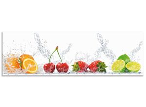 4062144469026 - Küchenrückwand ARTLAND Fruchtig erfrischend gesund Fruchtmix Spritzschutzwände Gr B H 180 cm x 55 cm bunt Küchendekoration Alu Spritzschutz mit Klebeband einfache Montage