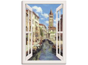 4062144595145 - Wandbild ARTLAND Venedig Bilder Gr B H 70 cm x 100 cm Leinwandbild Venedig Hochformat 1 St beige (naturfarben) Kunstdrucke als Alubild Leinwandbild Wandaufkleber oder Poster in versch Größen