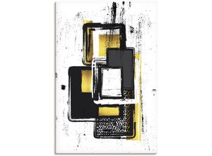 4062144614891 - Wandbild ARTLAND Abstrakte Malerei Nr 3 gold gold (goldfarben) Bilder B H 60cm x 90cm Leinwandbild Muster Hochformat Canvas Leinwand als Leinwandbild Poster Wandaufkleber in verschied Größen B60cm H90cm