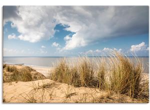 4062144663738 - Wandbild ARTLAND Weg durch die Dünen am Roten Kliff Bilder Gr B H 90 cm x 60 cm Leinwandbild Strandbilder Querformat 1 St braun Kunstdrucke als Alubild Leinwandbild Wandaufkleber oder Poster in versch Größen