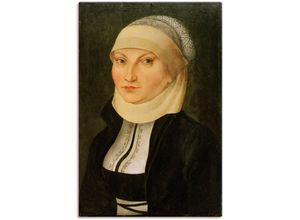 4062144697702 - Wandbild ARTLAND Katharina von Bora Bilder Gr B H 60 cm x 90 cm Leinwandbild Portrait Hochformat 1 St schwarz Kunstdrucke als Alubild Leinwandbild Wandaufkleber oder Poster in versch Größen