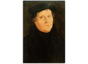 4062144698204 - Wandbild ARTLAND Martin Luther Bilder Gr B H 60 cm x 90 cm Leinwandbild Historische Persönlichkeiten Hochformat 1 St schwarz Kunstdrucke als Alubild Leinwandbild Wandaufkleber oder Poster in versch Größen