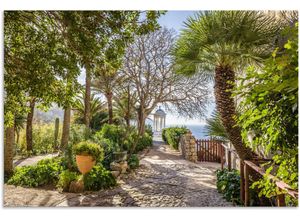 4062144744468 - Wandbild ARTLAND Garten Son Marroig bei Deià Mallorca Bilder Gr B H 60 cm x 40 cm Alu-Dibond-Druck Gartenbilder Querformat 1 St grün Kunstdrucke als Alubild Leinwandbild Wandaufkleber oder Poster in versch Größen