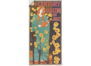 4062144791325 - Wandbild ARTLAND The Century Magazine June Bilder Gr B H 50 cm x 100 cm Wandaufkleber - Vinyl Magazincover Hochformat 1 St orange Kunstdrucke als Alubild Leinwandbild Wandaufkleber oder Poster in versch Größen