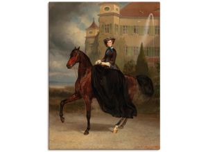 4062144810262 - Wandbild ARTLAND Kaiserin Elisabeth von Österreich Bilder Gr B H 60 cm x 80 cm Leinwandbild Historische Persönlichkeiten Hochformat 1 St braun Kunstdrucke als Alubild Leinwandbild Wandaufkleber oder Poster in versch Größen