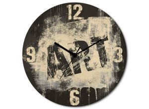 4062144961513 - Wanduhr ARTLAND Zeit vor ART-Graffiti Wanduhren Gr B H T 30 cm x 30 cm x 06 cm Funkuhr beige (naturfarben) Wanduhren wahlweise mit Quarz- oder Funkuhrwerk lautlos ohne Tickgeräusche 4062144961513 - Wanduhr ARTLAND Zeit vor ART-Graffiti Wanduhren Gr B H T 30 cm x 30 cm x 06 cm Funkuhr beige (naturfarben) Wanduhren wahlweise mit Quarz- oder Funkuhrwerk lautlos ohne Tickgeräusche