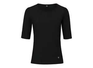 4062169089315 - Rundhals-Shirt Modell Velvet schwarz 42