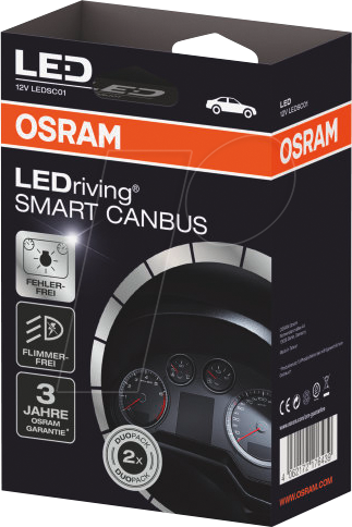 4062172176439 - OSRAM LEDriving Smart CAN-Bus LEDSC01 für NIGHT BREAKER® LED für kompatible Opel-Kfz